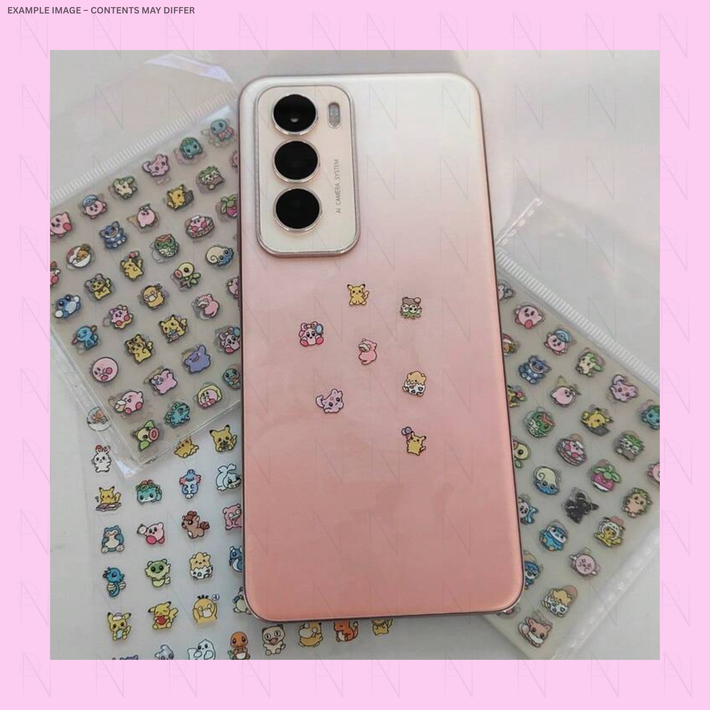 Pokemon Decor & Nail Decals 560pcs