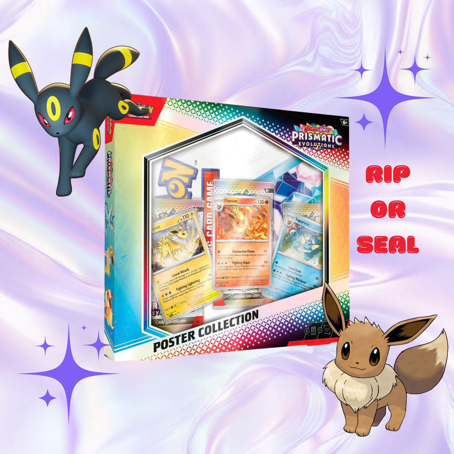 Prismatic Evolutions Poster Collection (3 Booster Packs)