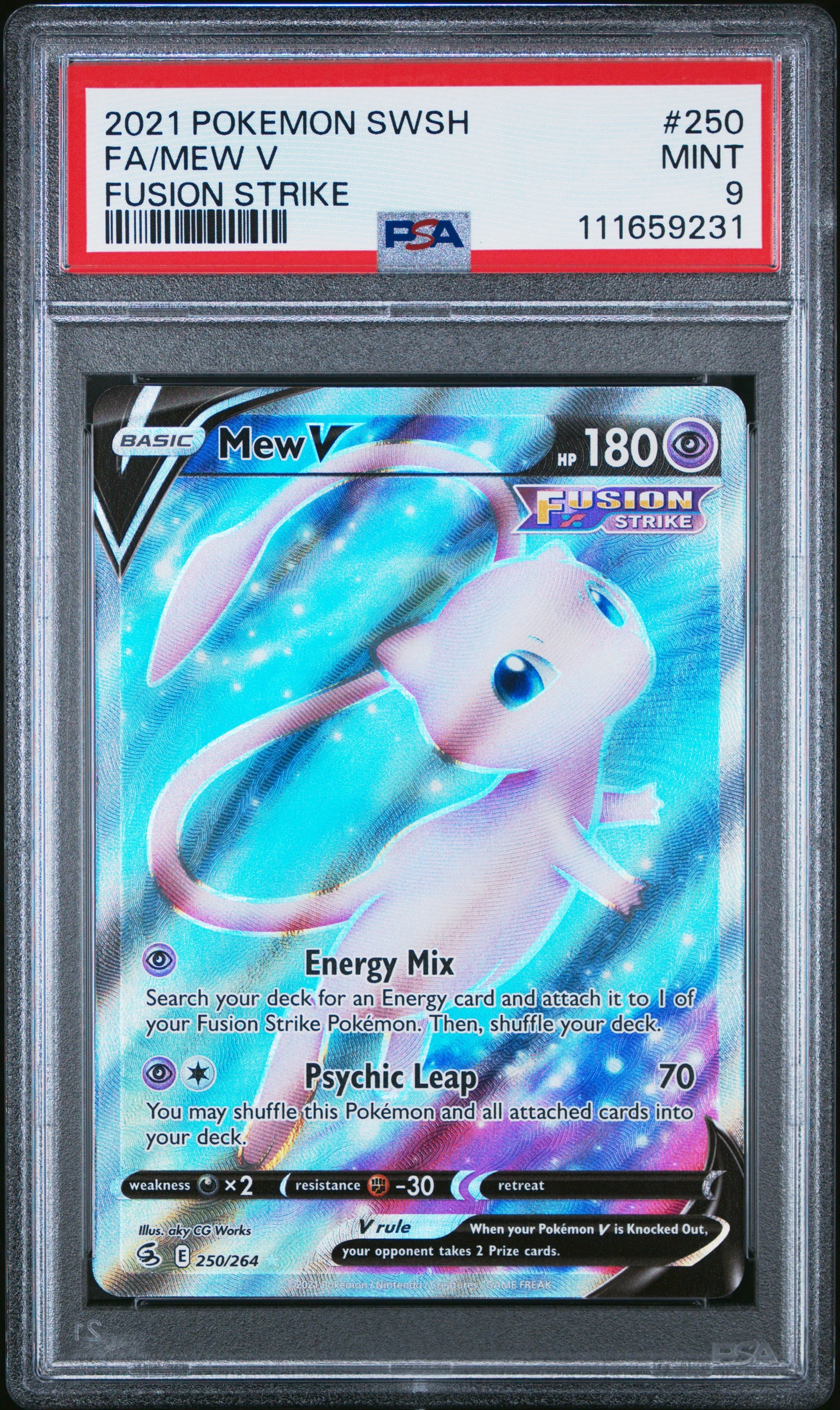 Mew 250/264 Graded PSA 9