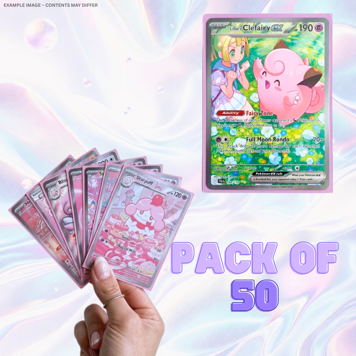 Pink Clear Card Sleeves