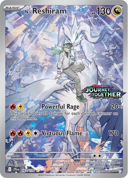 N's Reshiram 167/159 Stamped Sealed Promo