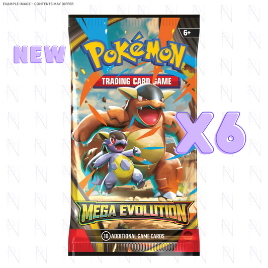 6 Mega Evolution Booster Packs