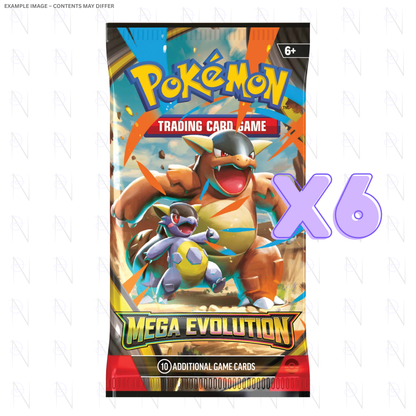 6 Mega Evolution Booster Packs